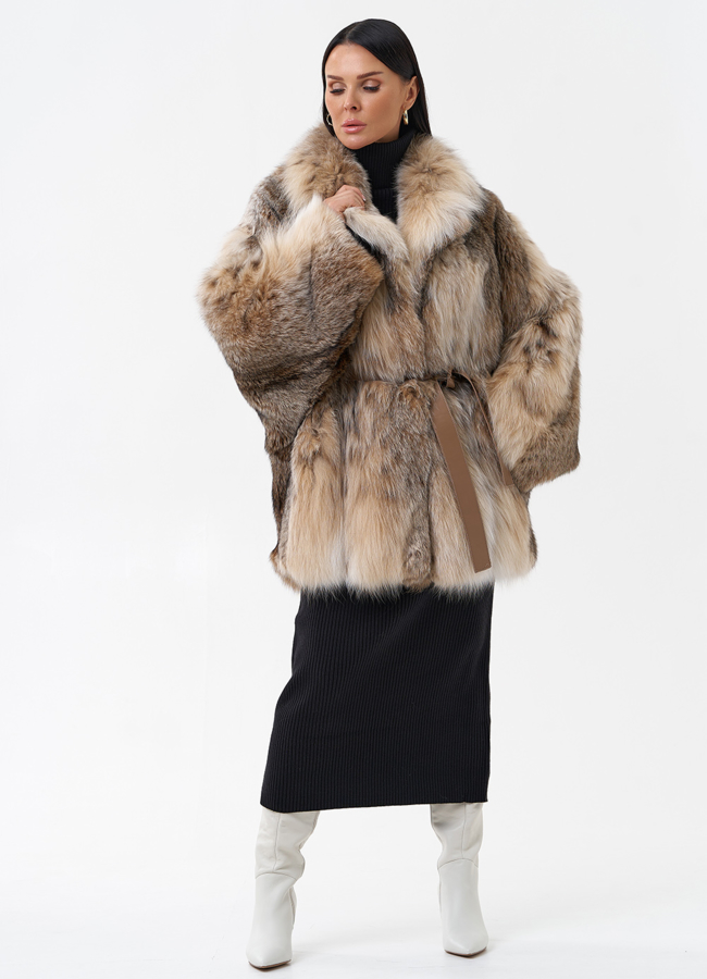 Шуба из рыси модель № 29295 универмаг малина