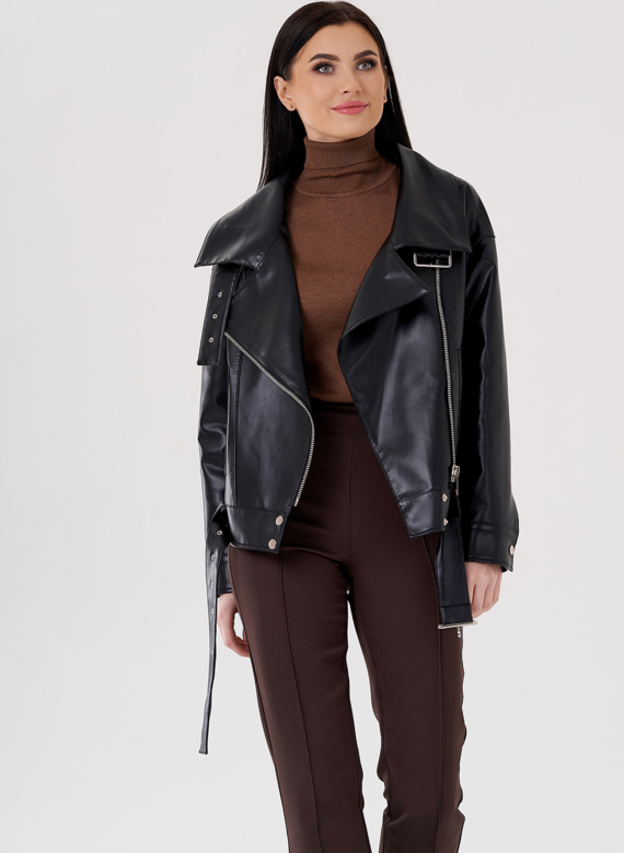 Куртка косуха на утеплении с отделкой натуральный козлик