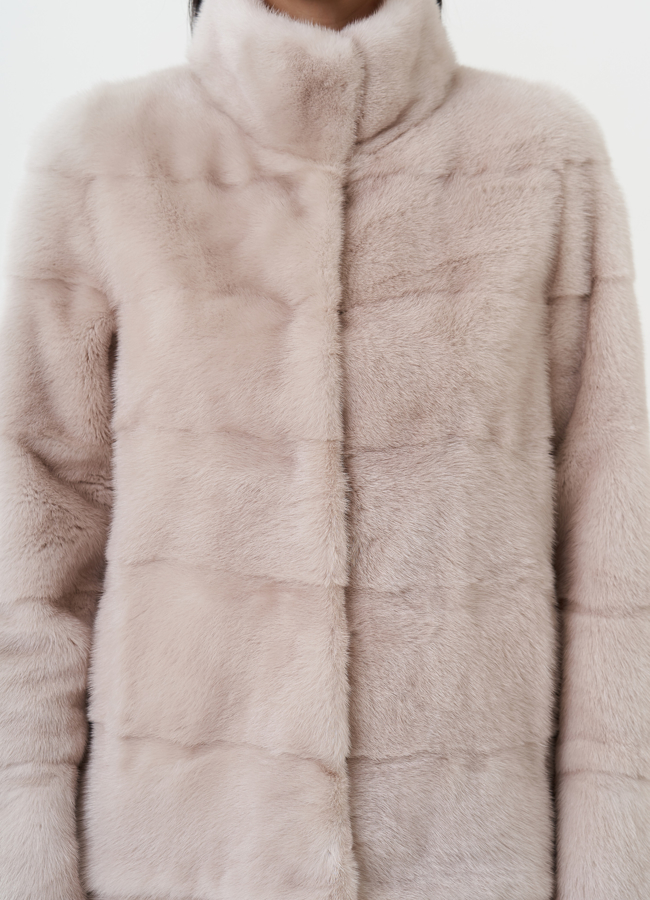 Шуба-трансформер из меха норки модель № 25962 в рассрочку