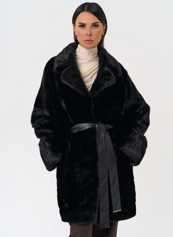 Шуба с английским воротником