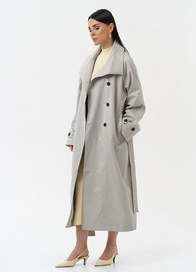 фото Длинный женский плащ  модель № 30269