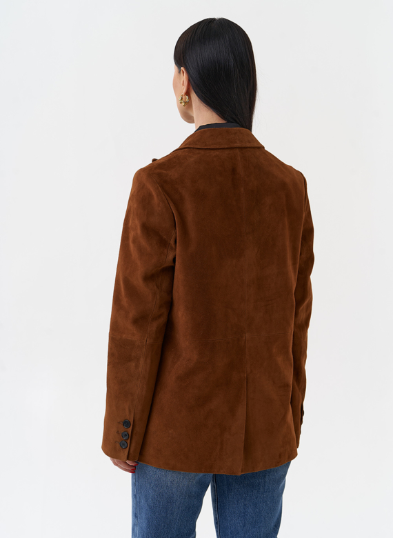 Женский замшевый жакет