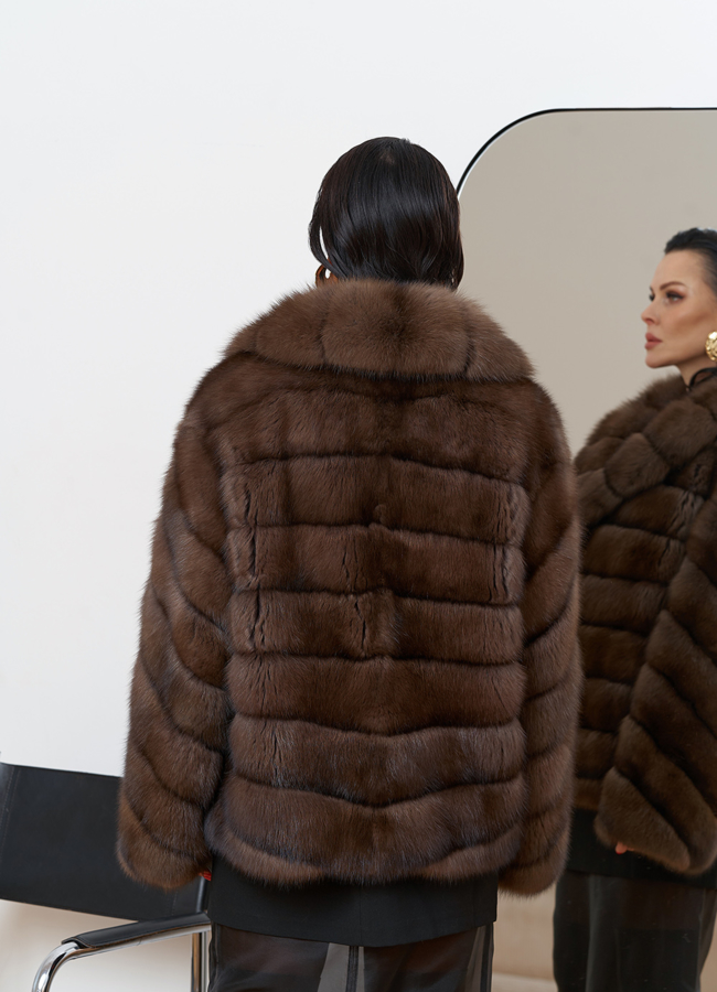 Шуба из баргузинского соболя модель № 29879 в кредит